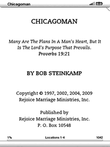 Chicagoman title page